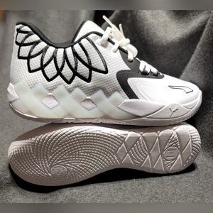 Puma MB1 Lo White and Black Sneakers